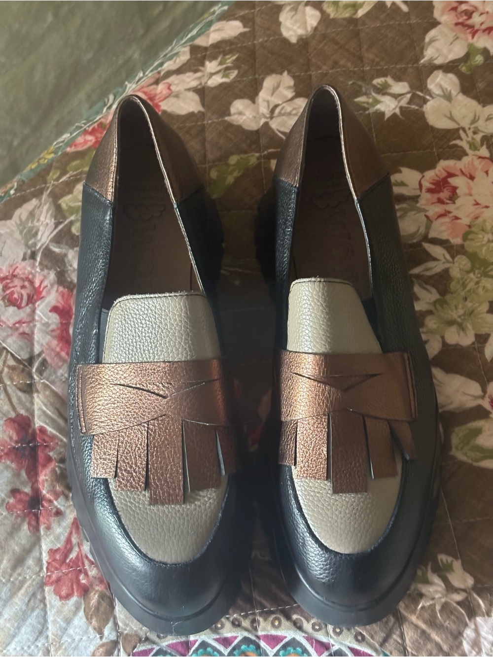 Wonders Gold Medianoche Loafers-NWOB-37